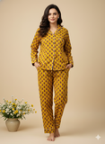 Handmade Cotton Block Print Pajama Set
