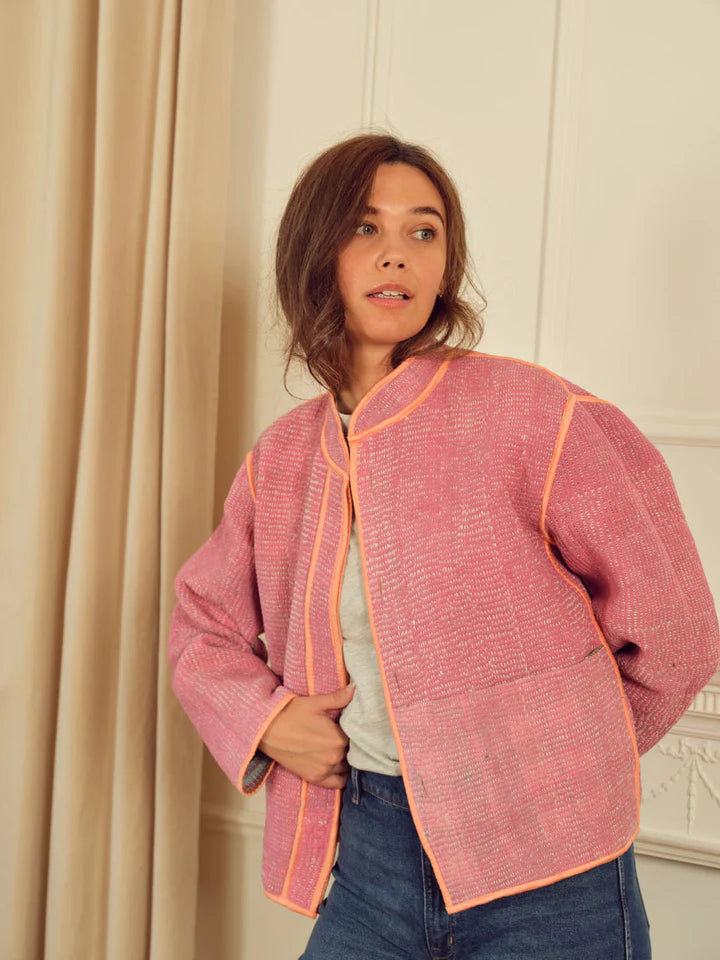 Reversible Heavy Vintage Kantha Jacket