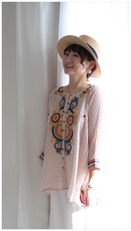 Multicolour Embroidered Top