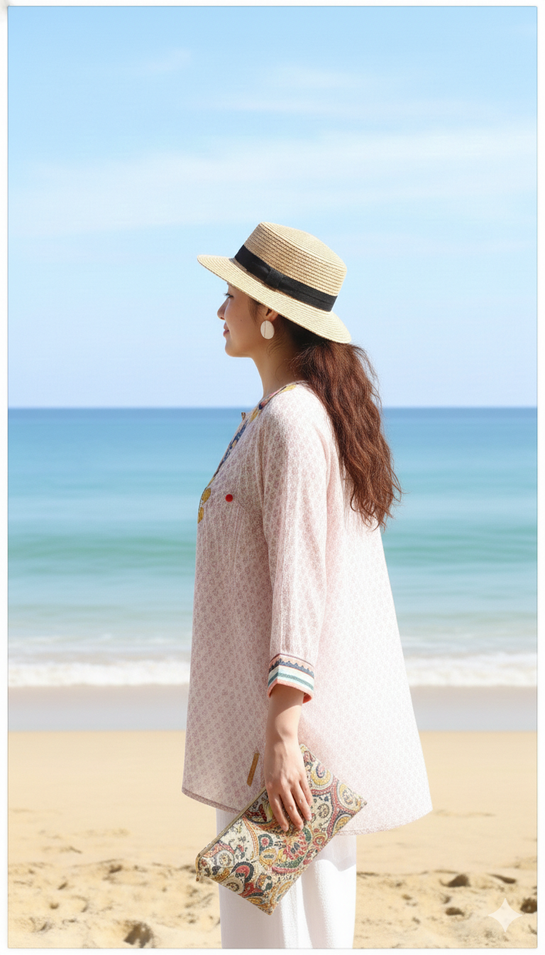 Multicolour Embroidered Top