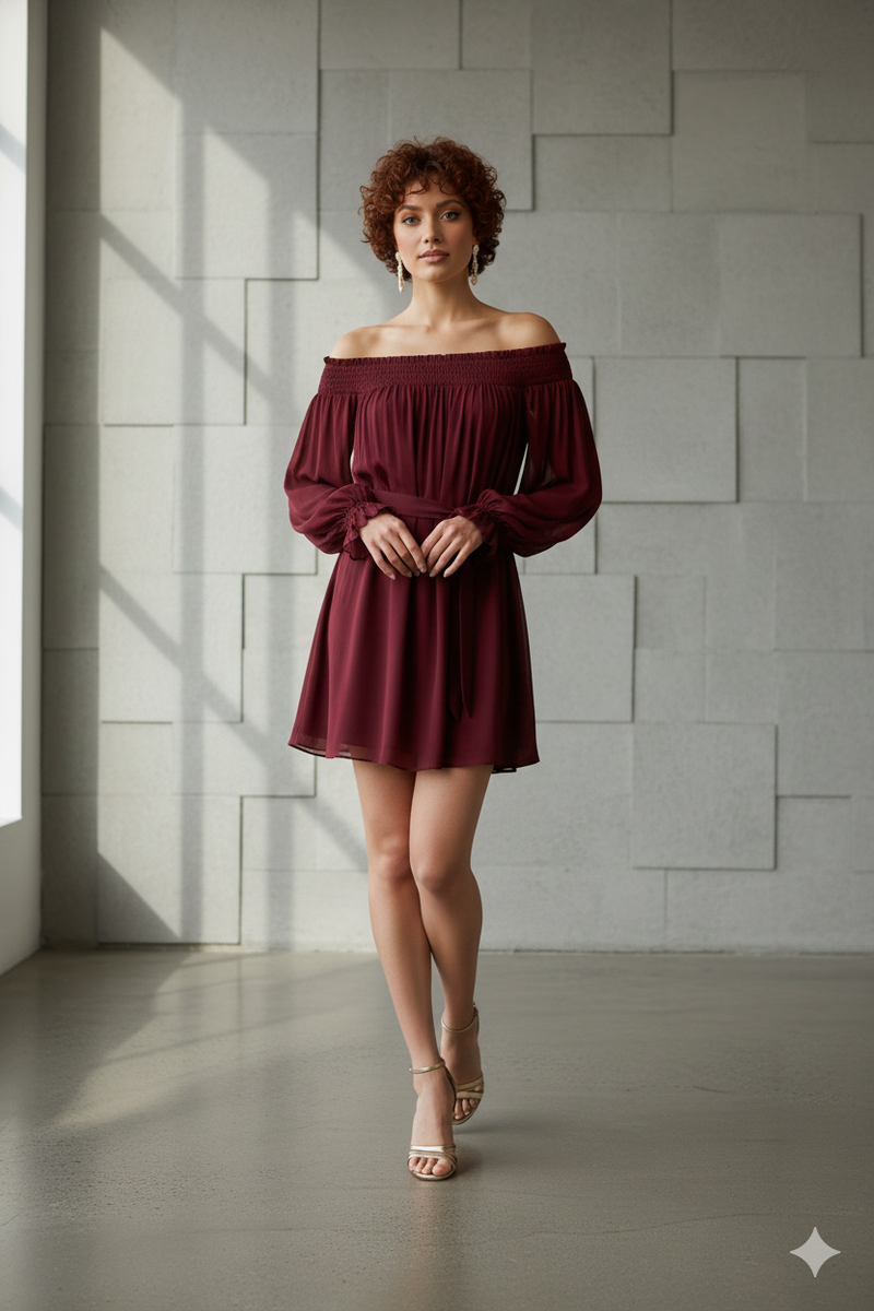 Aurelia Off-Shoulder Mini Dress